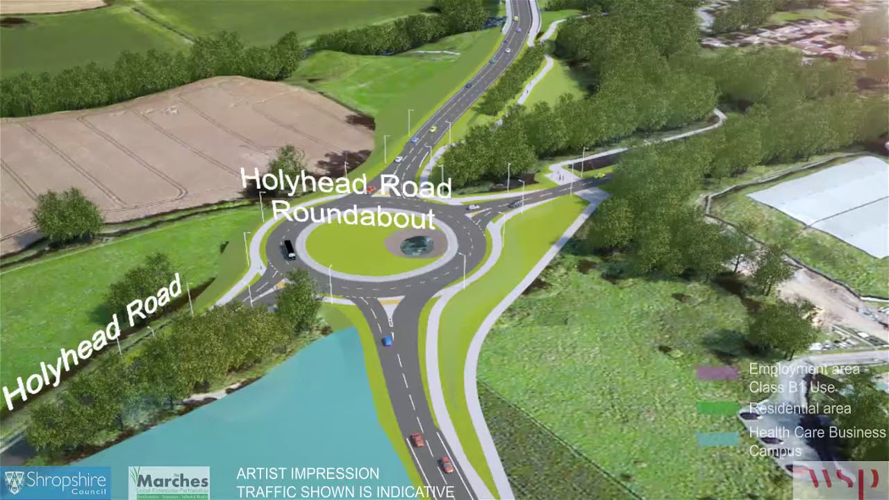 Shropshire Council - Shrewsbury North West Relief Road Flythrough 2017