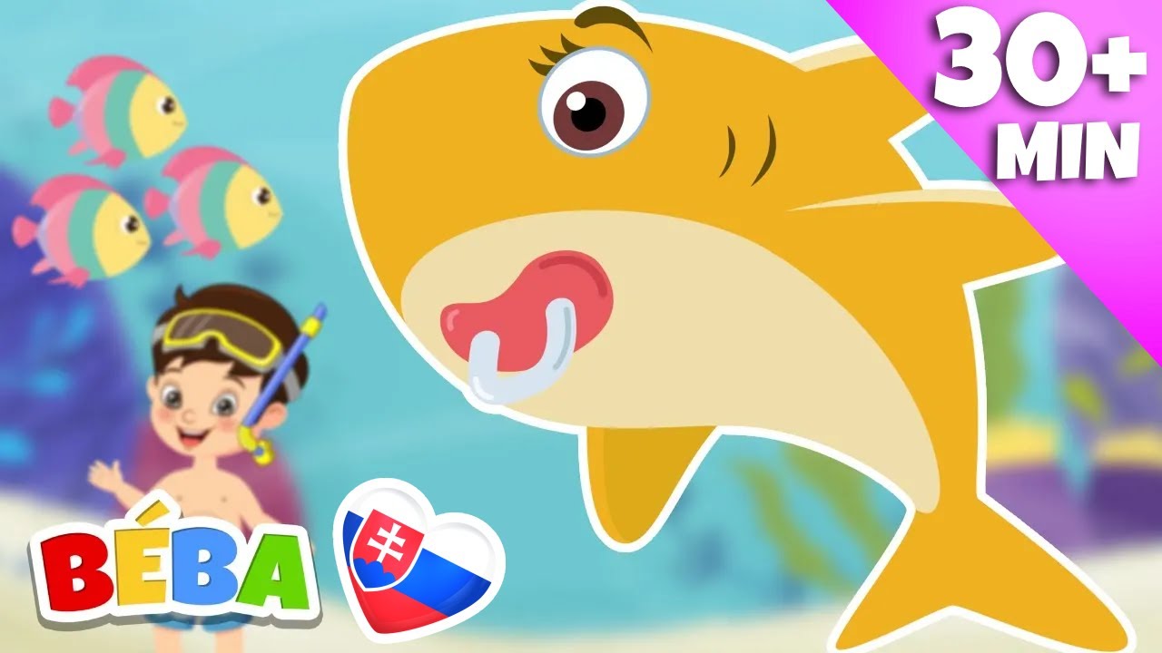 MALÝ ŽRALOK🦈 | BABY SHARK V SLOVENČINĚ | 🎶Ďalšie pesničky pre deti v slovenčine | BÉBA