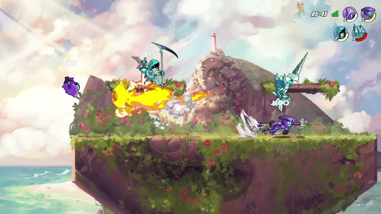 Happy to 2V2 in￼ Brawlhalla 