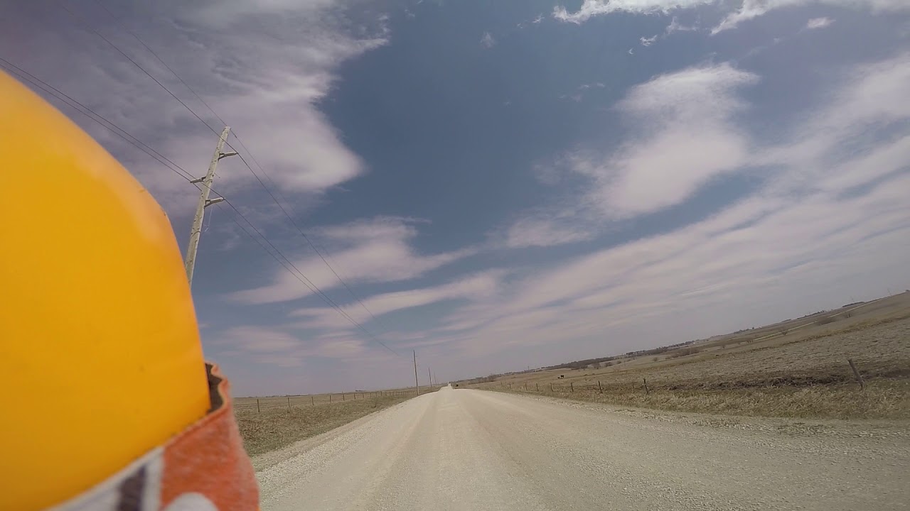 klr 650 vs gravel at 95 mph