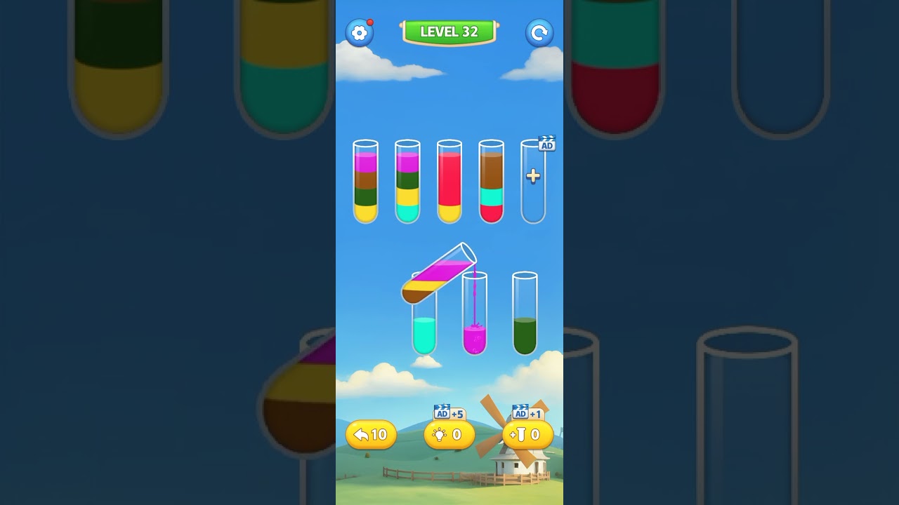 Water Sort Level 32      Water Sort Puzzle: Color Sort, JoyPuz, All Levels playlist