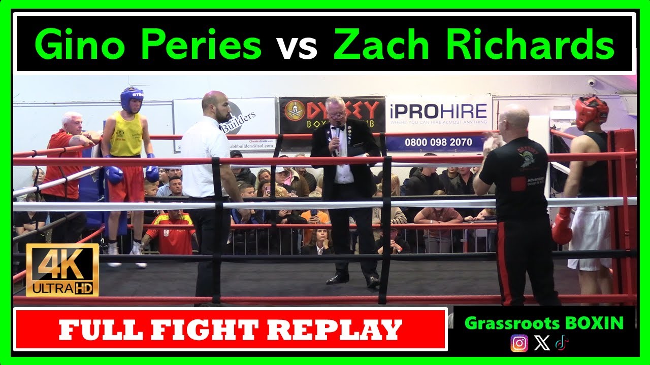 Gino Peries vs Zach Richards - FULL FIGHT - Odyssey Boxing Club Show (25/10/25)