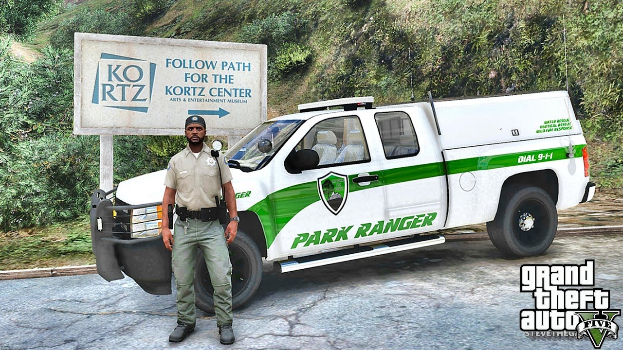 GTA 5 MODS LSPDFR 952  - PARK RANGER PATROL!!! (GTA 5 REAL LIFE PC MOD) SILVERADO