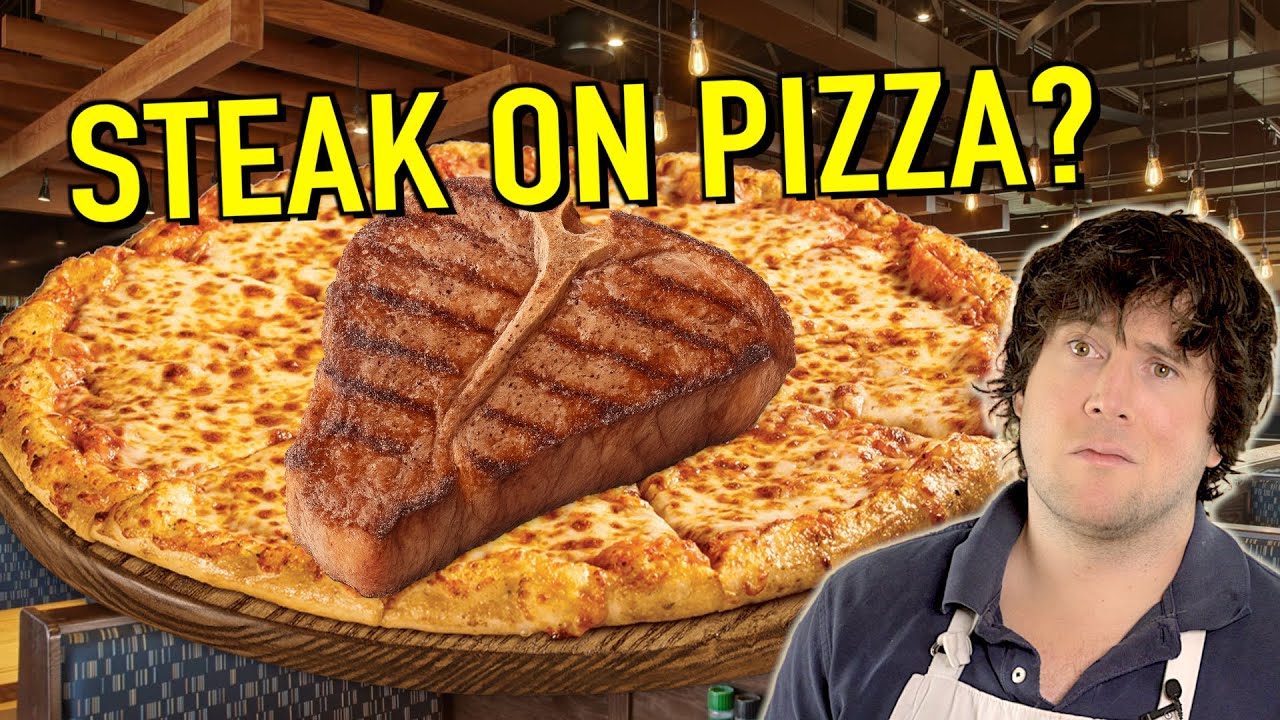 Стейк на пицце 🍕