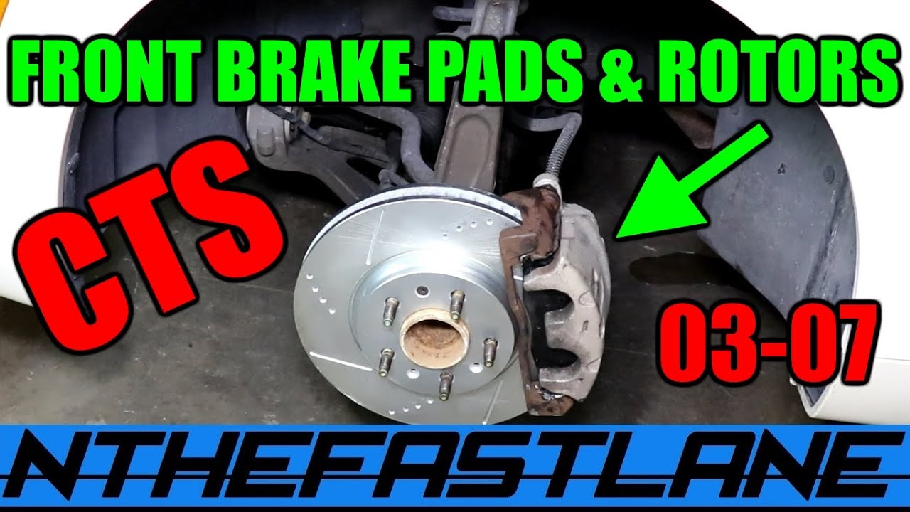 ▶️How To Remove And Replace Front Brakes On A Cadillac CTS🔧