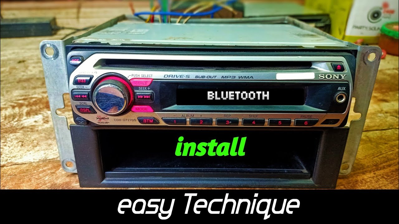 sony audio player/how to Install bluetooth car stereo CDX-GT207X