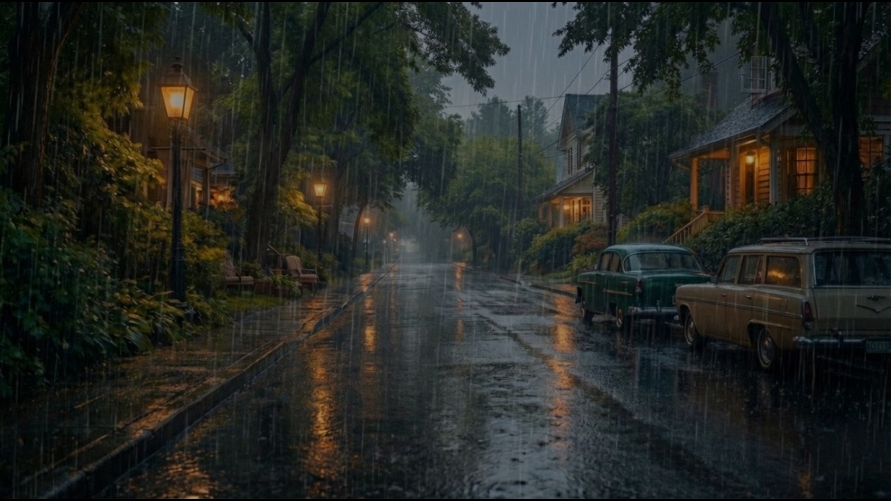 Relaxing Rain Ambience for Sleep & Study | Calm Atmosphere, Gentle Drops, Deep Focus