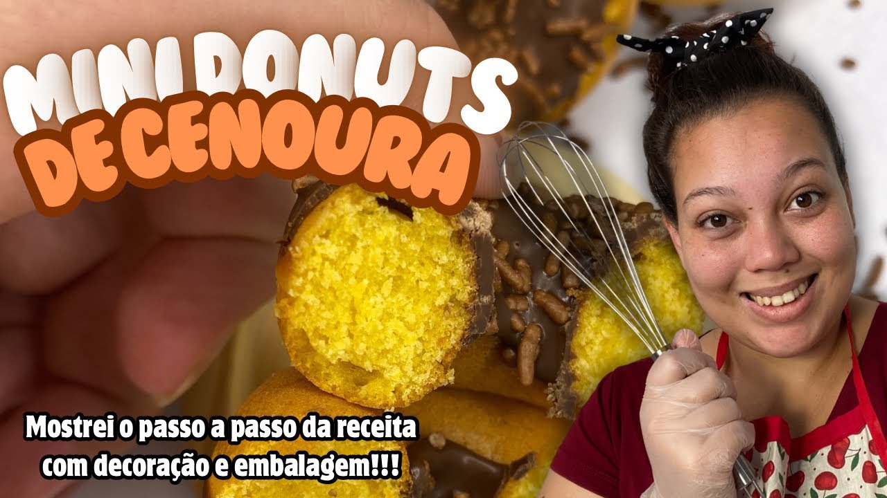 SUPER PRODUÇÃO DE MINI DONUTS DE CENOURA😱😱😱😱❤️✅