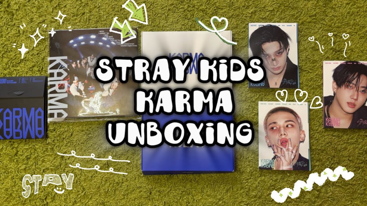 распаковка альбомов Karma Stray Kids: регулярки, лимитка, компакт, аккордеоны