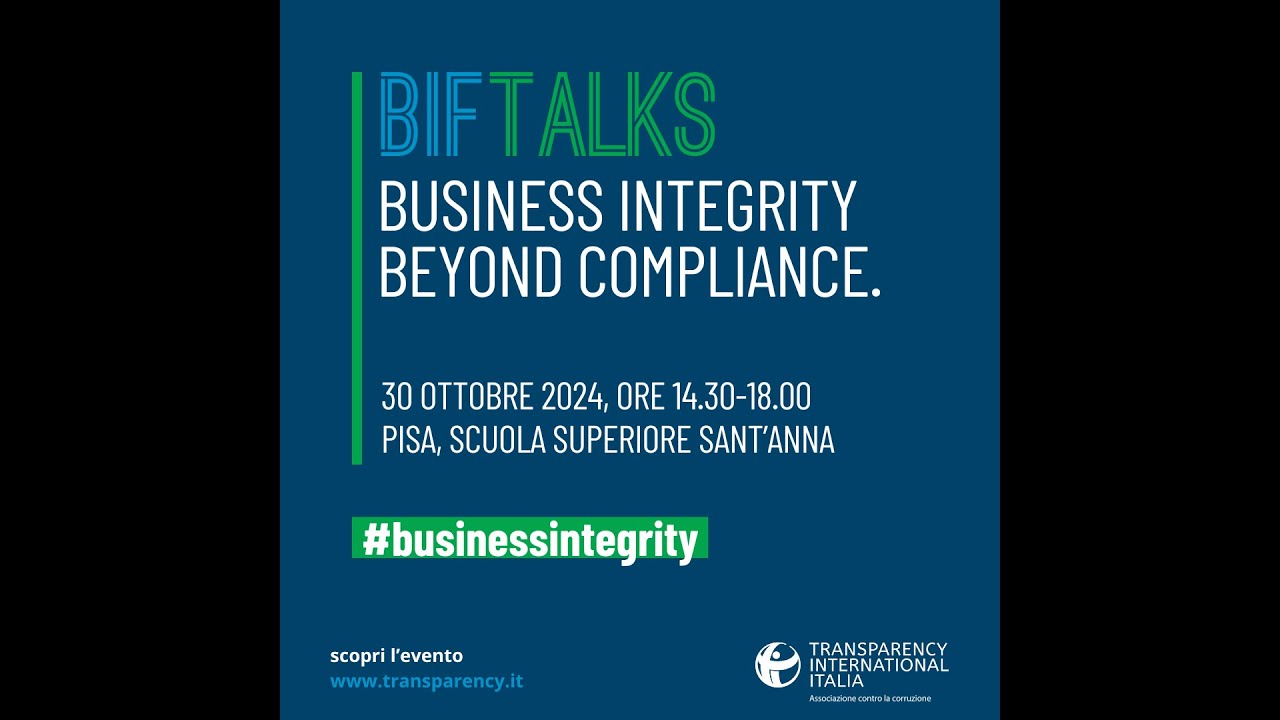 #BIF Talks 2024 - Business Integrity Beyond Compliance (30 ottobre)