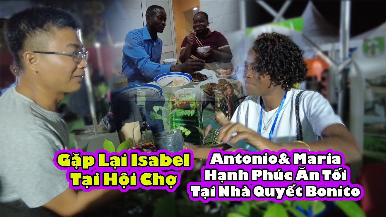 Tham Gia hội chợ bất ngờ gặp Isabel nói tiếng Việt||Antonio Maria Có Bữa ăn tối đặc biệt||2Q VLogs