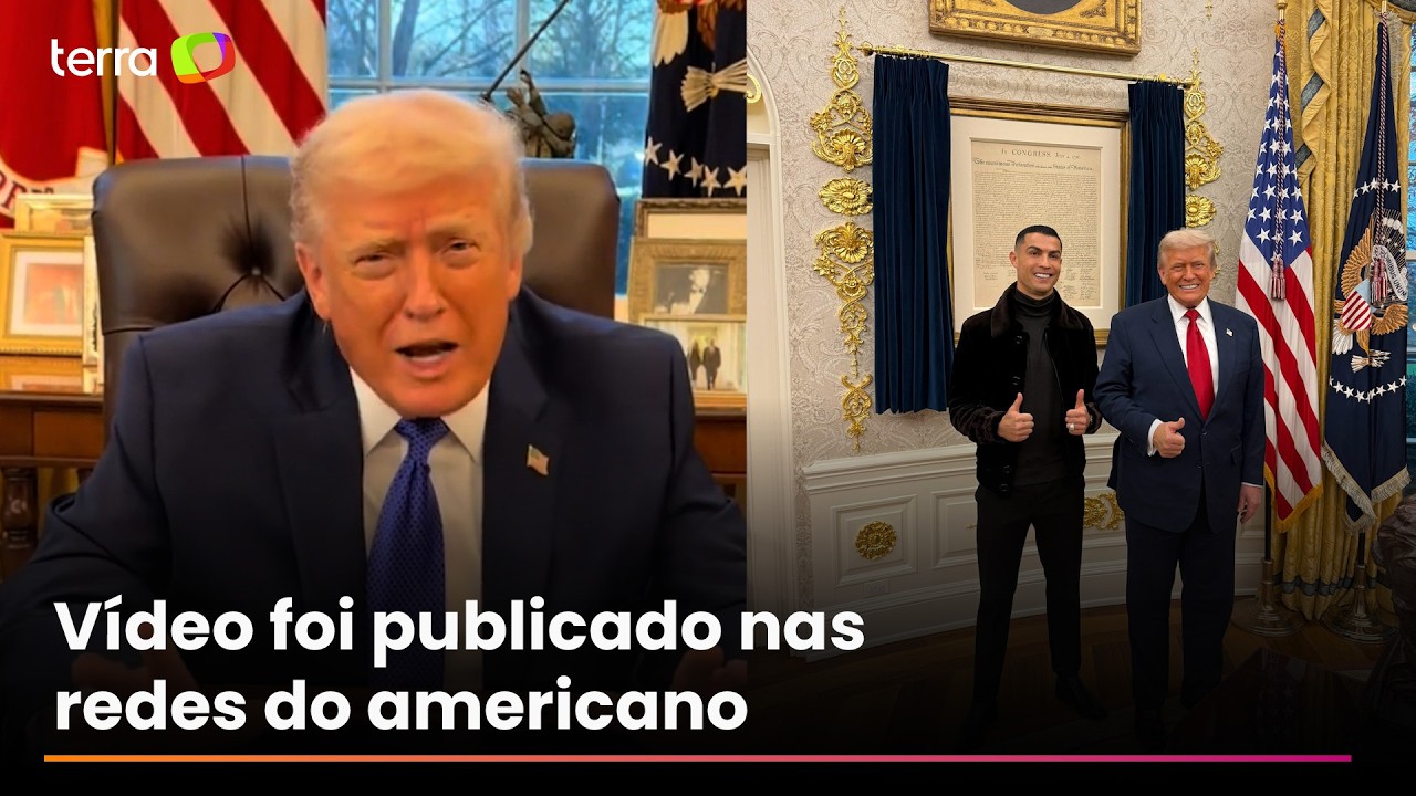 Trump manda recado para Cristiano Ronaldo: &lsquo;Precisamos de voc&ecirc; na Am&eacute;rica&rsquo;