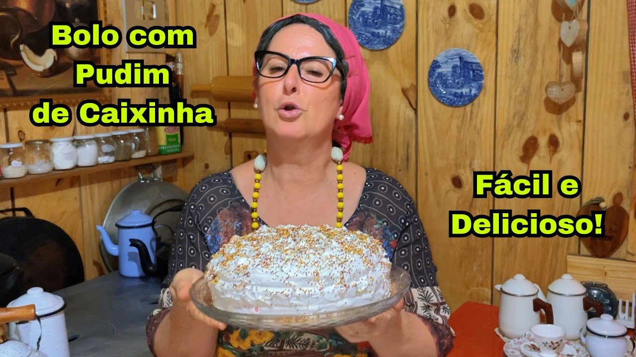 Bolo de Pudim Caseiro Igual da Roça 😍🔥