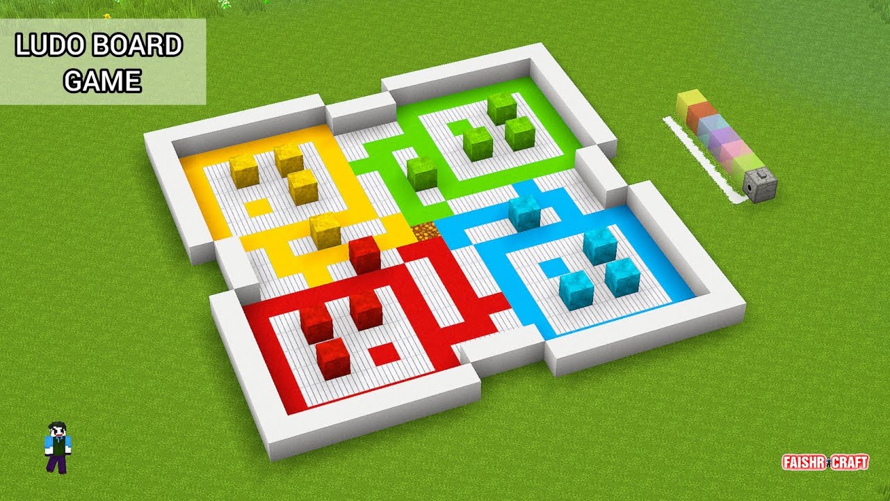 Minecraft: How to build ludo board game 🎲 (Tutorial)
