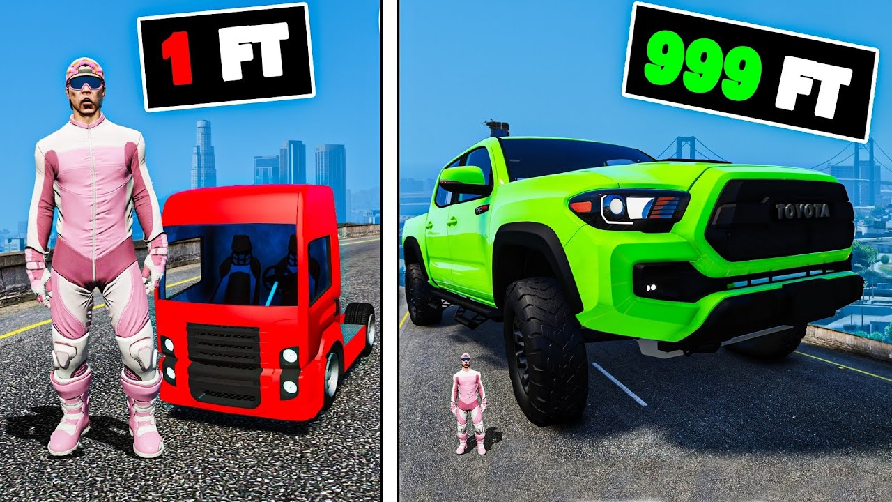 Every time I crash the truck gets bigger in GTA 5