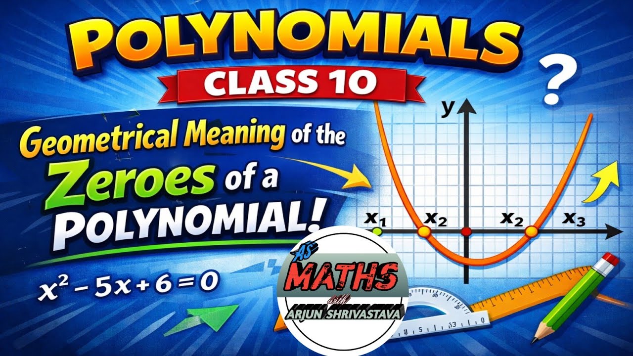 Geometrical Meaning of Zeros of a Polynomial🔥| Class 10 Maths | Graph Explanation |