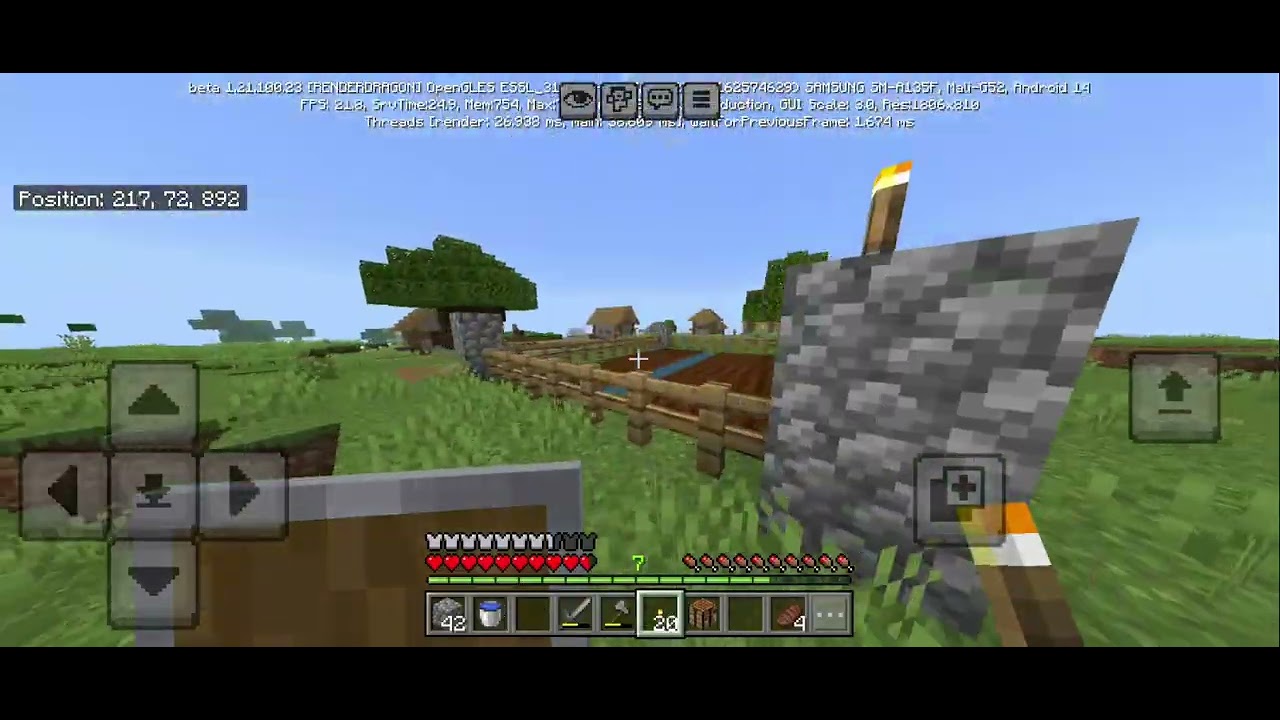 I play Minecraft first time (type @Minecraft playing in channel)