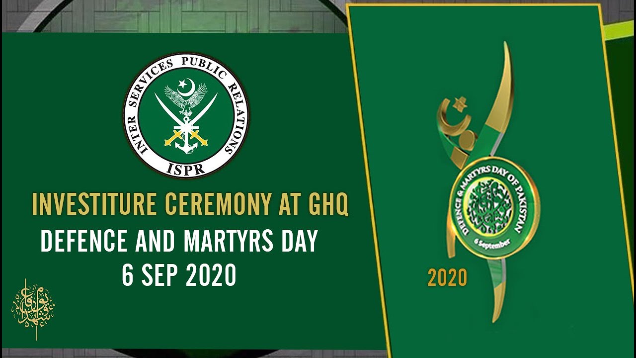 Investiture Ceremony held at GHQ - 6 Sep 2020 (ISPR Official Video)
