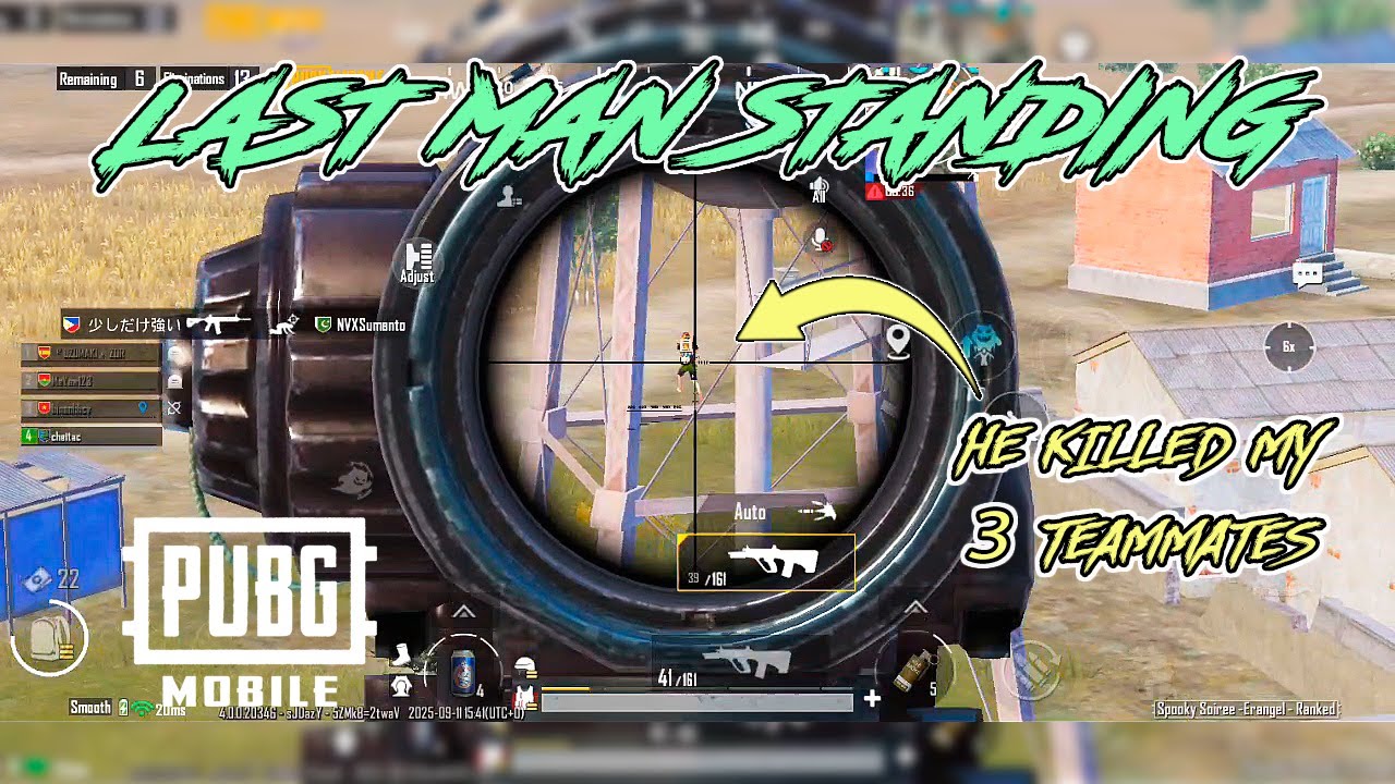 LAST MAN STANDING | PUBG MOBILE GAMEPLAY V4 UPDATE