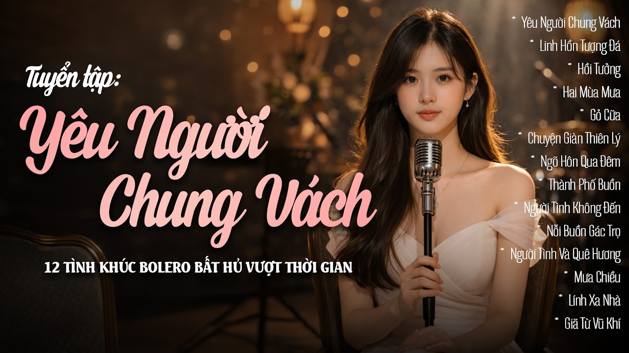 12 Bản Tình Khúc Bolero Bất Hủ Vượt Thời Gian | YÊU NGƯỜI CHUNG VÁCH | Tuyển Tập Nhạc Tâm Trạng