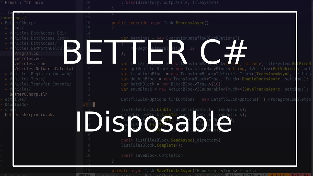 Better C# - IDisposable