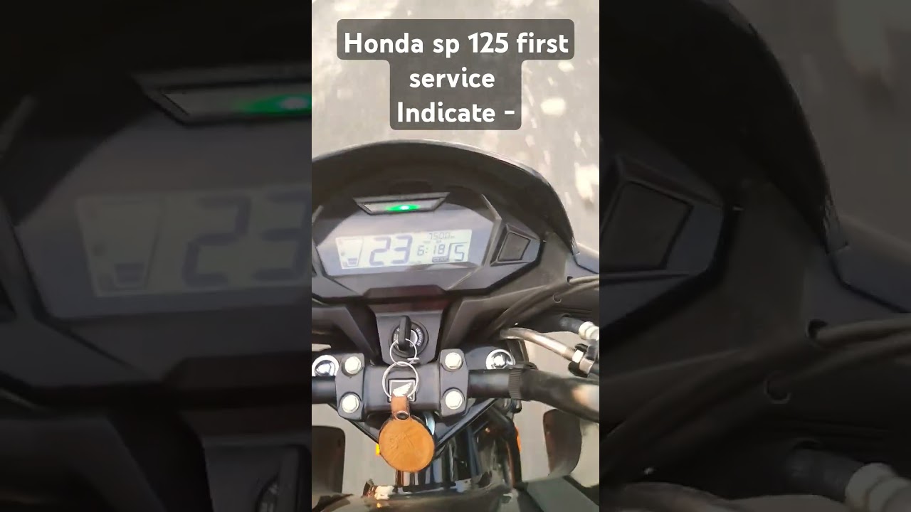 Honda sp 125 first service meter indicate#honda#service#sp125