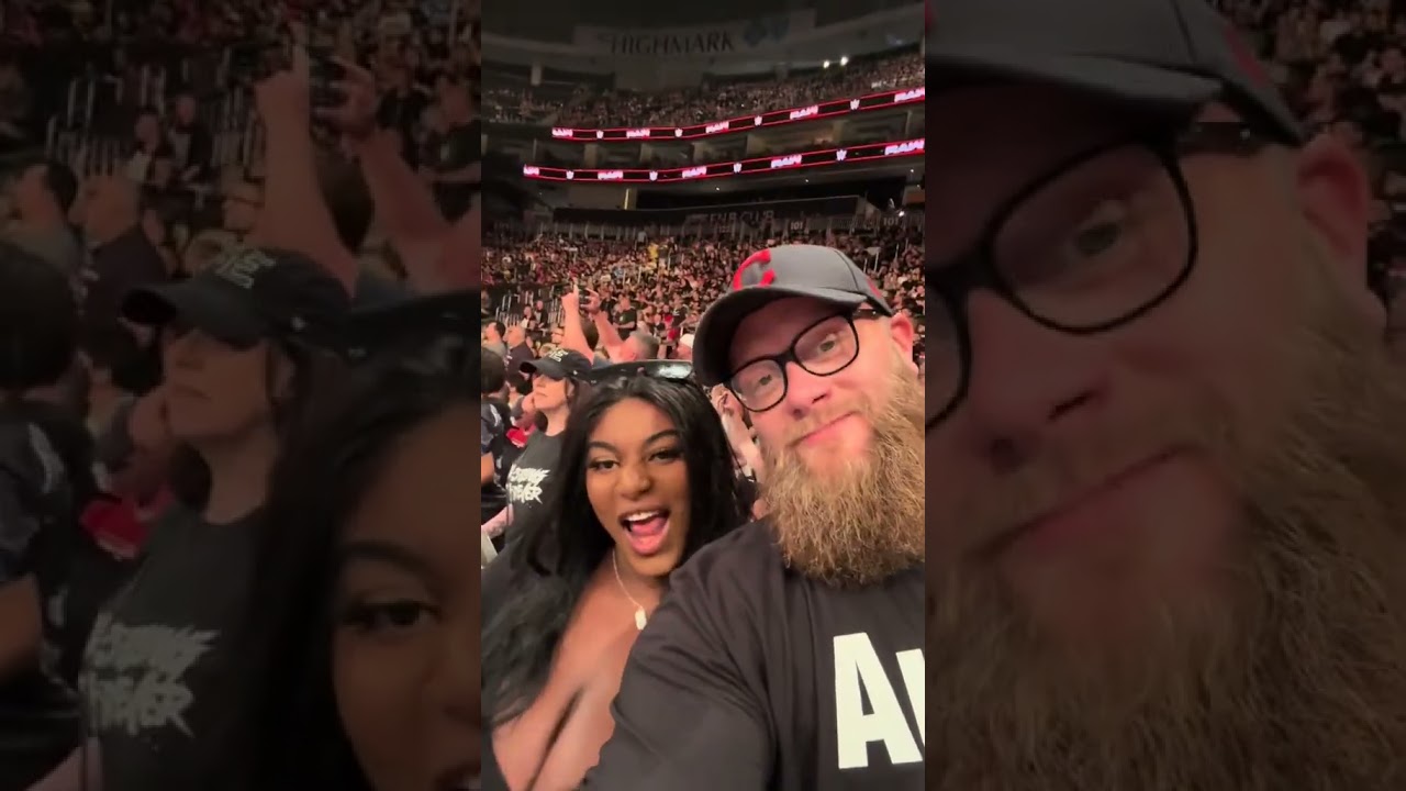 We had a blast at Monday Night Raw. #marriedlife #couples #interracialcouple #westvirginia