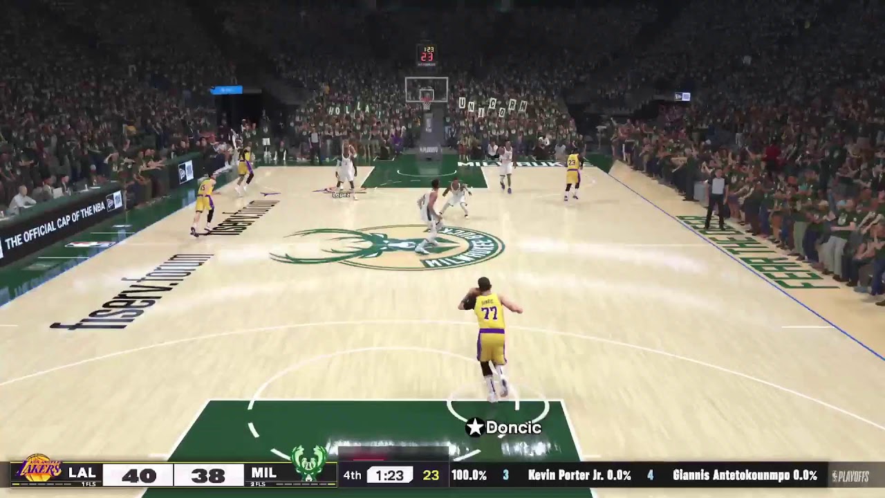 Bucks vs Lakers PLAYOFFS game 2 rnd1 | NBA 2K PS5 | LEVEL 5 of 6