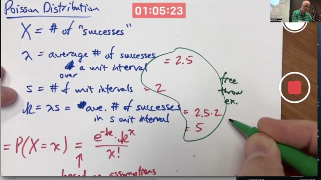 Prob & Stats, Lec 8E: Introduction to the Poisson Distribution