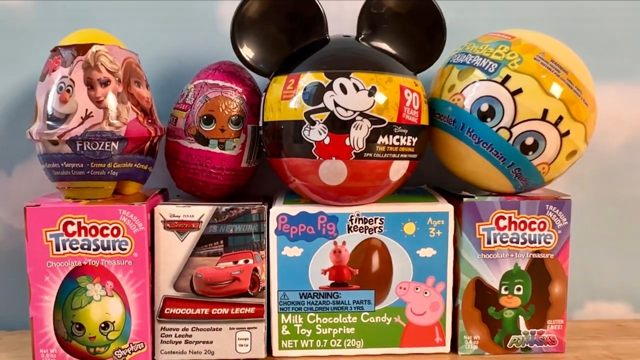 🥚 ASMR Surprise Egg Unboxing! Mickey, Frozen, SpongeBob & More Toys