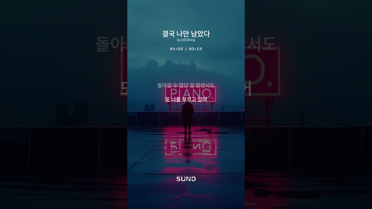 ⭐ 《결국 나만 남았다》 | 절망 엔딩 록 발라드, 이승환 무드 | Short Ver.