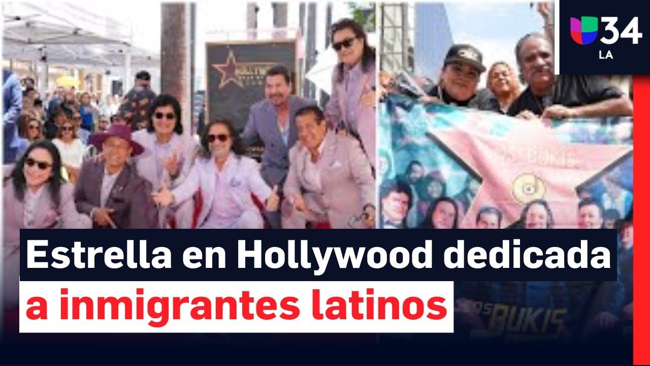 Los Bukis reciben estrella en Hollywood y se la dedican a los inmigrantes en Estados Unidos