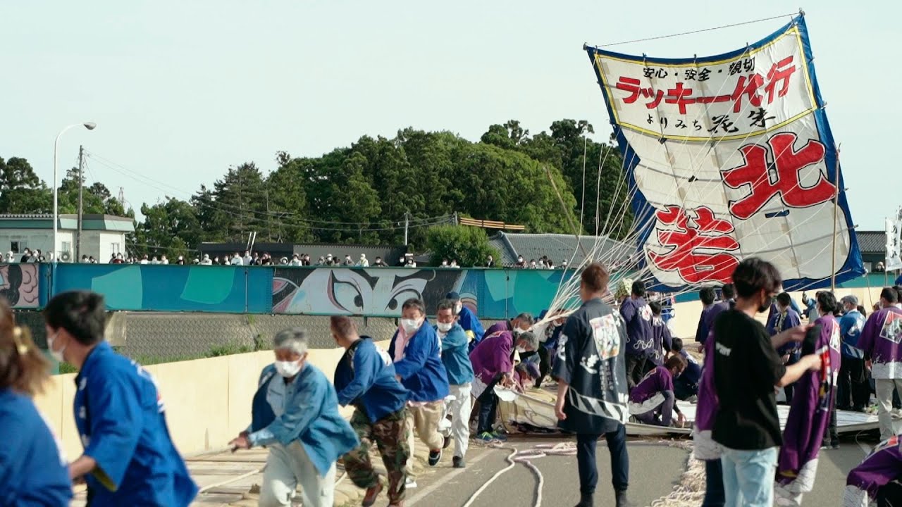 [Niigata, Japan] SHIRONE GIANT KITE BATTLE