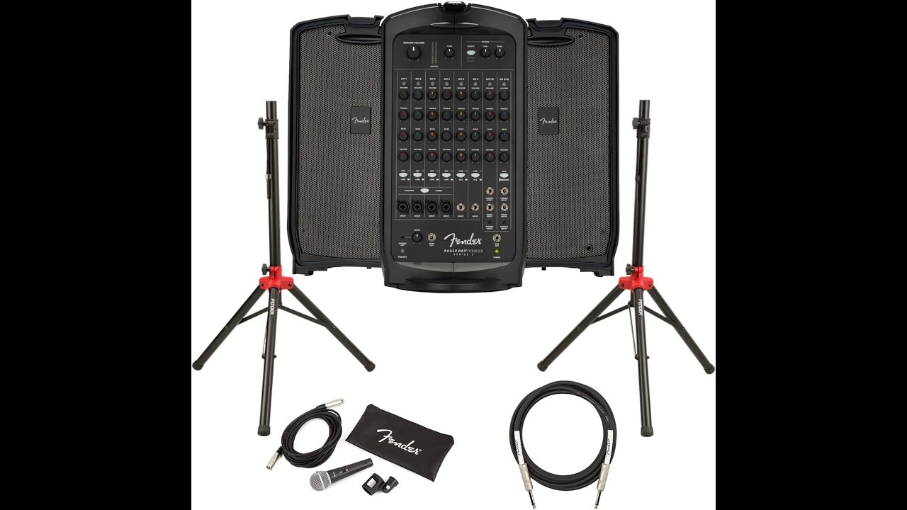 Fender Passport Venue S2 PA System Bundle – All-in-1 Portable Sound for Gigs, Events, and Rehearsals