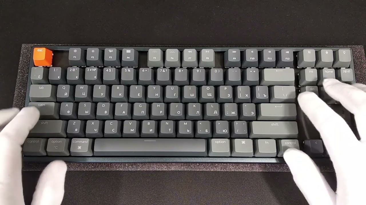 Звуковой тест клавиатуры Keychron K8