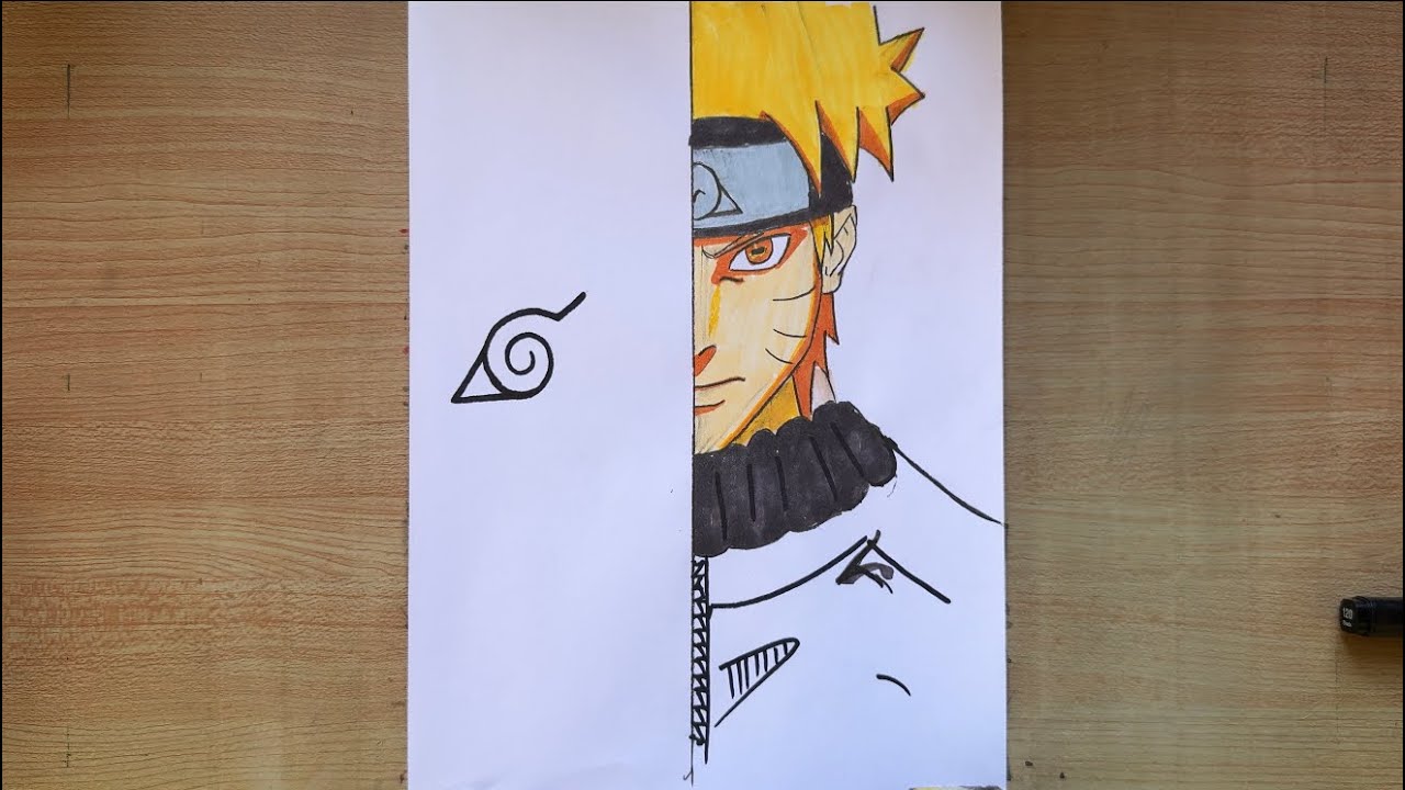 How to draw Naruto step by step 