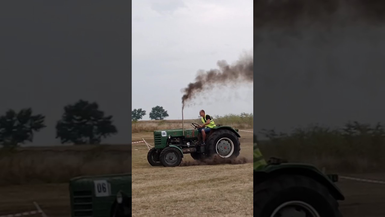 Ursus c4011 na wyścigach #diesel #4011 #tractor #smoke