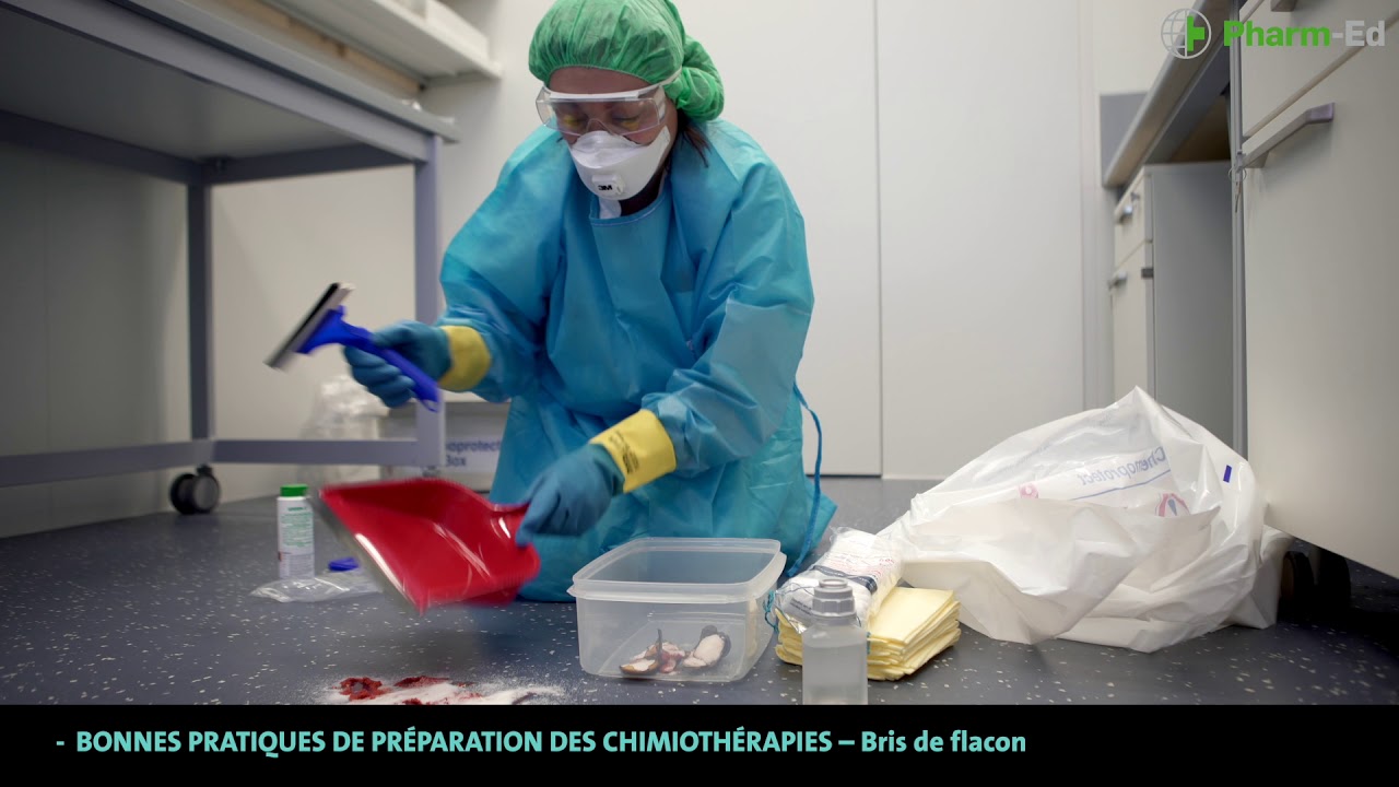 Bonnes pratiques de préparation des chimiothérapies- Bris de flacon