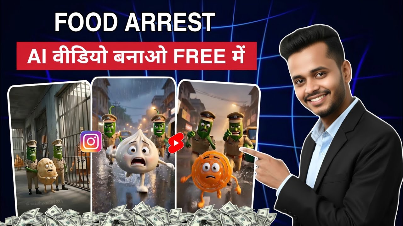 How to make viral ai junk food arrest video | Ai se junk food arrest video kaise banaye | Ai video