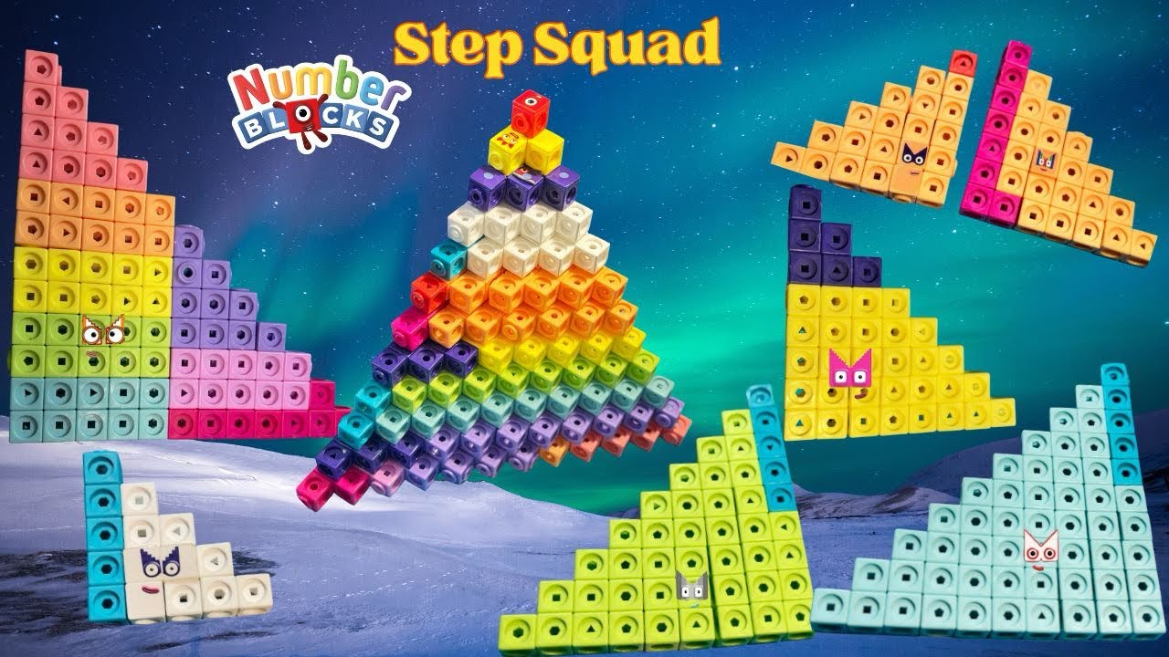 Step squads in #numberblocks | Learn addition and pattern | #countingforkids 