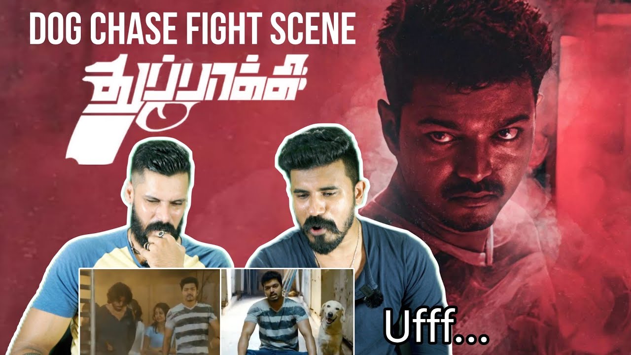 Thuppakki Best Scene | Thuppakki dog Chase Fight Scene Thalapathy Vijay | Entertainment Kizhi