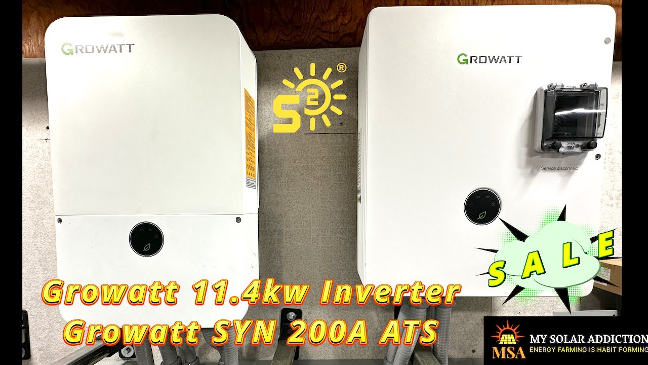 Growatt 11 4kw Inverter & Growatt SYN ATS 400V ESS - Unboxing & Hanging The Equipment video 2 of 5