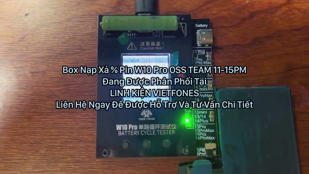 Box Nạp Xả % Pin W10 Pro OSS TEAM 11-15PM có gì đặc biệt ?
