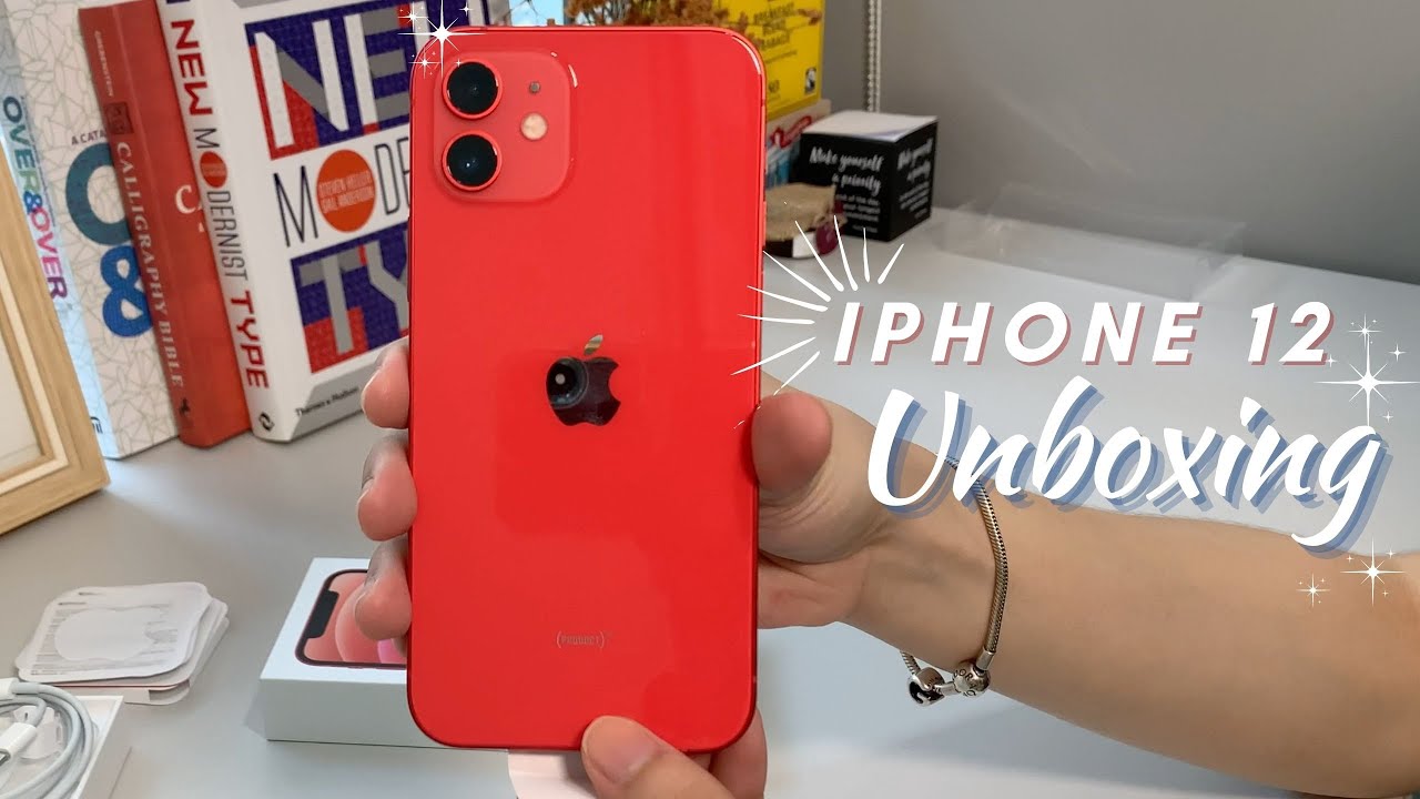 iPhone 12 (Red) Unboxing | Chill + Aesthetic