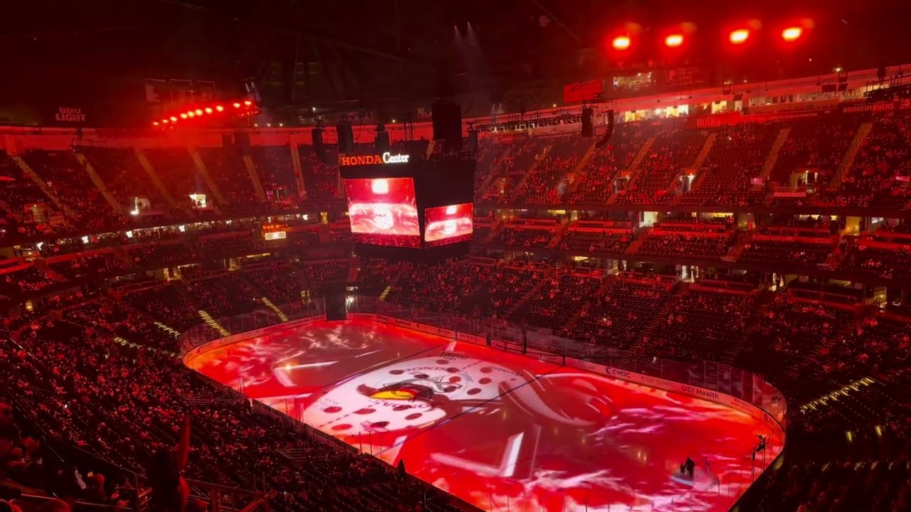 Anaheim Ducks intro vs Los Angeles Kings