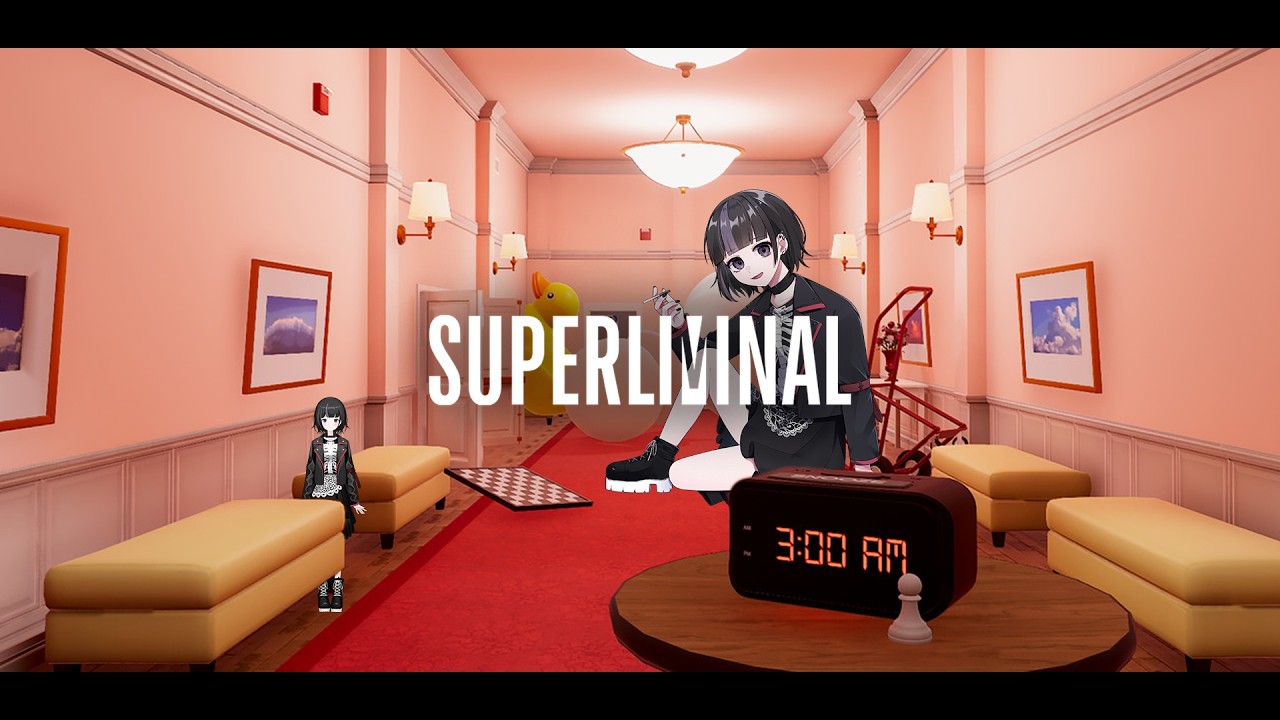 【Superliminal】錯視と認知を利用した謎解きパズルゲームVS画面酔いVSアルセちゃん【紫煙アルセ】