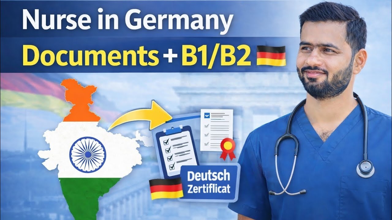 Nurse from India to Germany 🇩🇪 | Documents, Qualification & German Language (B1/B2) Explained