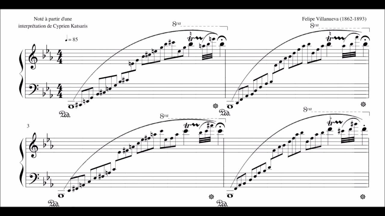 Felipe Villanueva - Amar..(Nocturno) - Cyprien Katsaris Piano