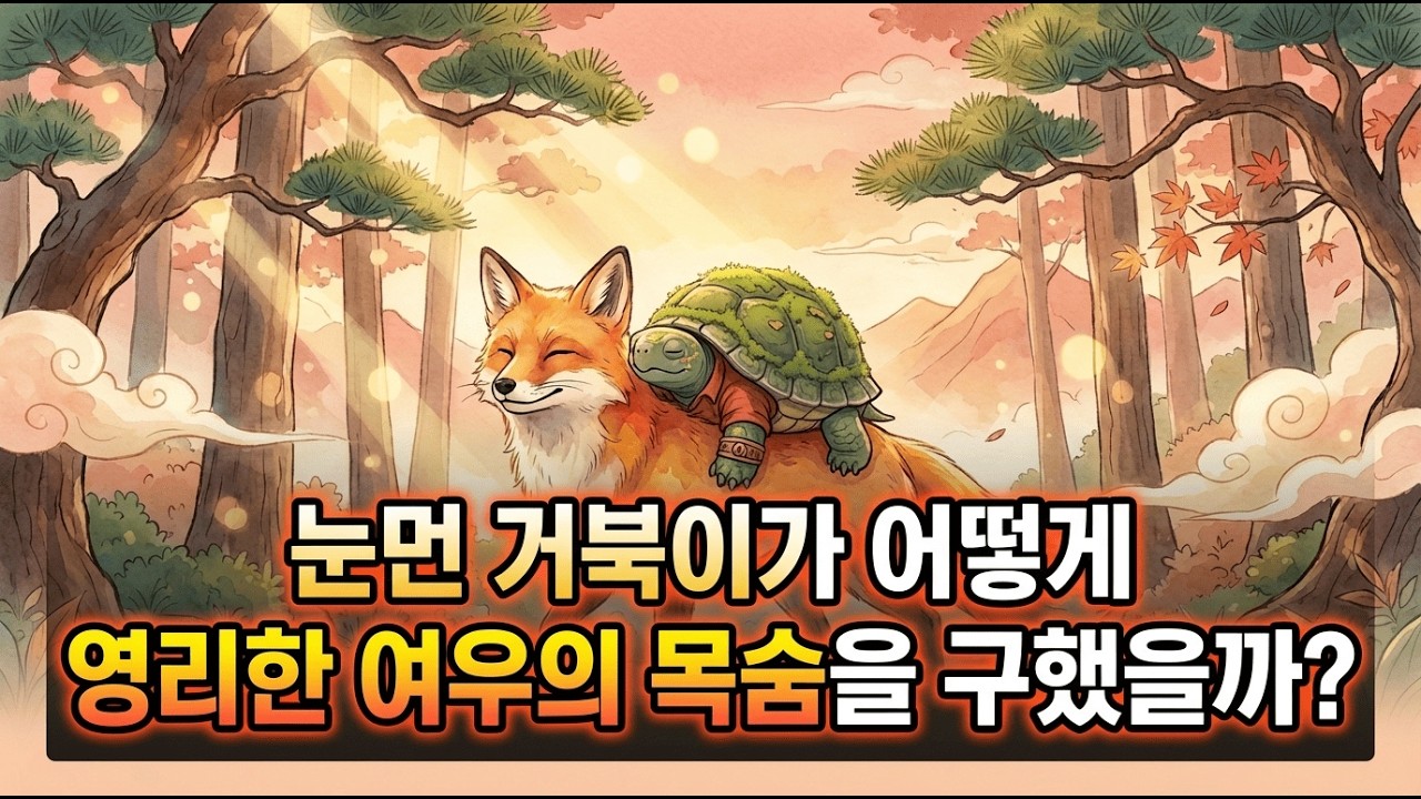 외로웠던 여우가 눈먼 거북이를 만나 세상을 얻은 이야기  / 서로의 빛이 되어준 눈먼 거북이와 지혜로운 여우의 감동적인 우정 이야기