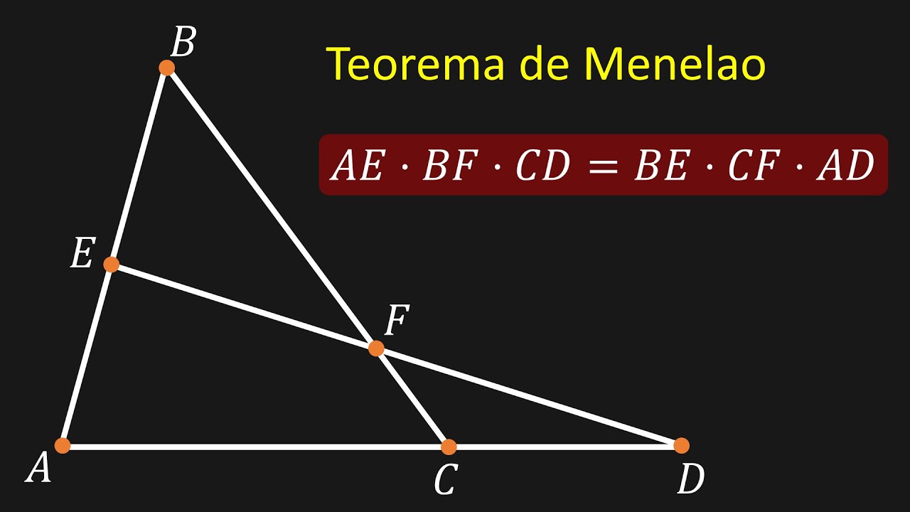 Demostración del Teorema de Menelao